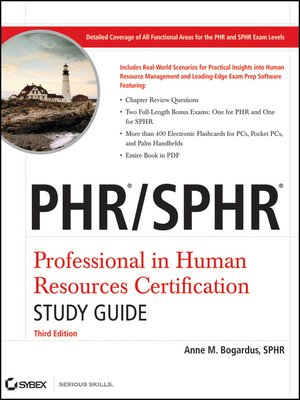 cover image of PHR / SPHR Professional in Human Resources Certification Study Guide